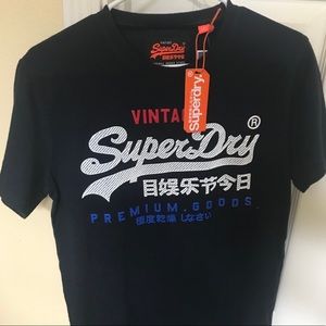 Superdry Men’s Size M Navy Graphic Tee